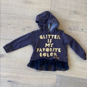 DKNY - 18 months sweatshirt w ruffle edge